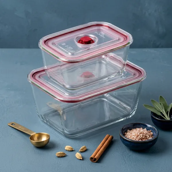 Tempered glass containers HREC4205